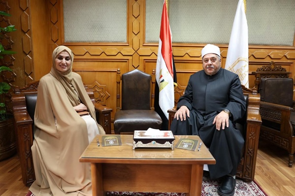 Sheikh Ayman Abdel Ghani receives Najla Al Shamsi, Chair of Research Science Investment, to strengthen cooperation